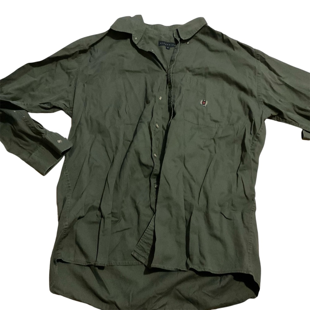 Siegfried Men's Green button down 100% cotton‎ long sleeve